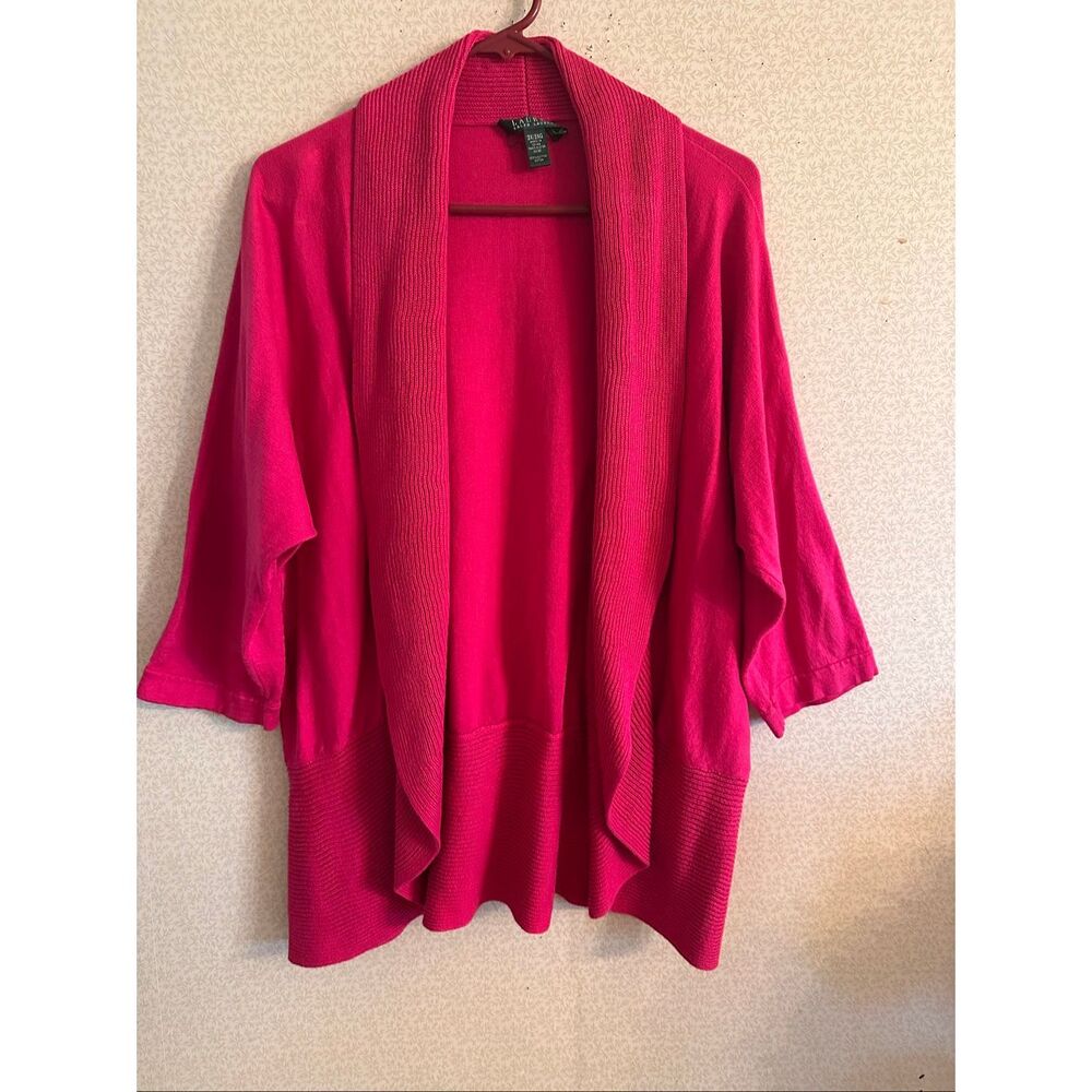 Ralph Lauren hot pink cardigan